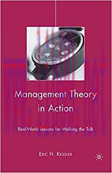 (PDF)Management Theory in Action: Real-World Lessons for Walking the Talk 2010 Edition