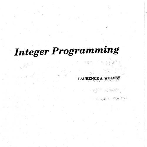 Integer Programming