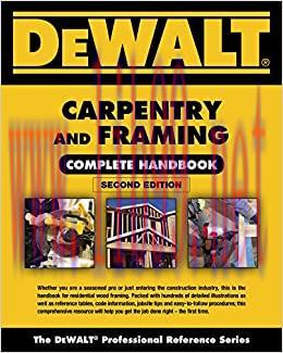 (PDF)DEWALT Carpentry and Framing Complete Handbook (DEWALT Series) 2nd Edition