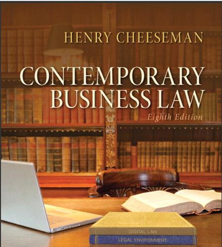 (Solution Manual)Contemporary Business Law 8th Edition by Cheeseman.zip