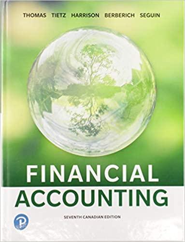Financial Accounting, Seventh Canadian Edition