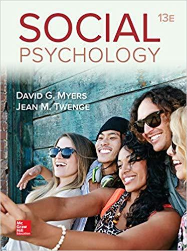 (PDF)Social Psychology 13th Edition by David Myers