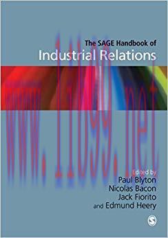 (PDF)The SAGE Handbook of Industrial Relations 1st Edition