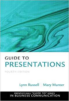 (PDF)Guide to Presentations (Pearson Guide to Series in Business Communication) 4th Edition