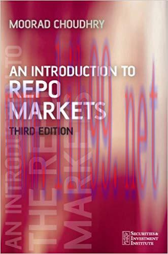 (PDF)An Introduction to Repo Markets (Securities Institute Book 22) 3rd Edition