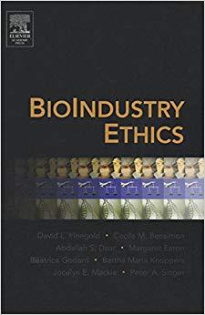 (PDF)BioIndustry Ethics 1st Edition