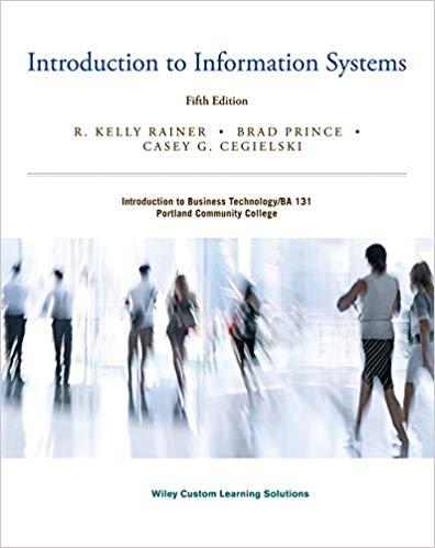 (Test Bank)Introduction to Information Systems, 5th Edition.zip