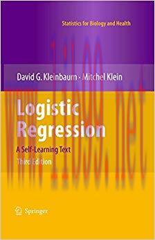 (PDF)Logistic Regression: A Self-Learning Text (Statistics for Biology and Health) 3rd Edition