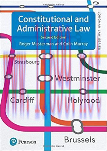 [PDF]Constitutional and Administrative Law, 2nd Edition [Masterman, Roger]