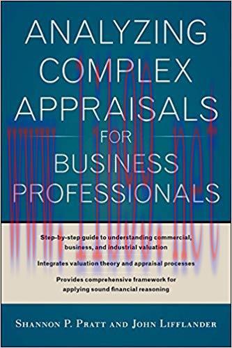 (PDF)Analyzing Complex Appraisals for Business Professionals 1st Edition