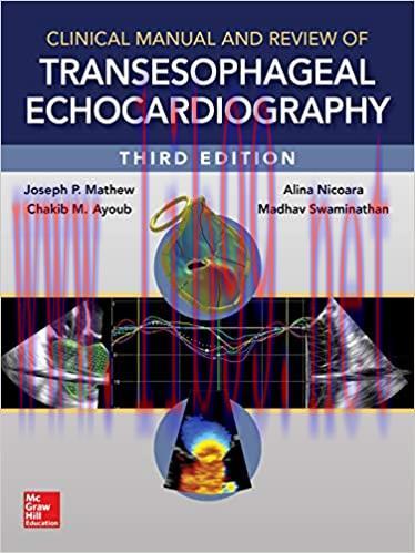 [AME]Clinical Manual and Review of Transesophageal Echocardiography 3rd Edition (Original PDF F...