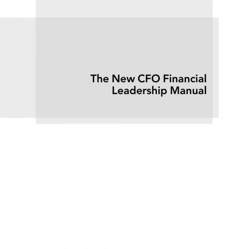 New CFO Financial Leadership Manual 3th, The