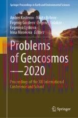 [PDF]Problems of Geocosmos&ndash;2020: Proceedings of the XIII International Conference and School