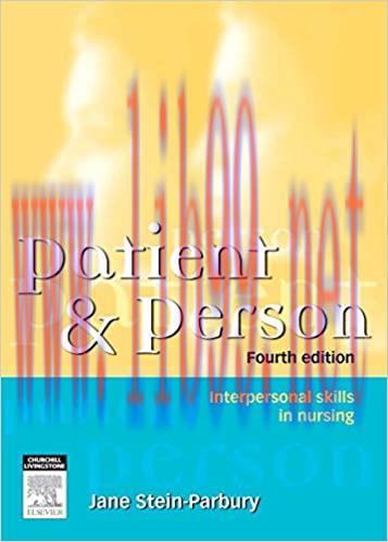 (PDF)Patient and Person: Interpersonal Skills in Nursing