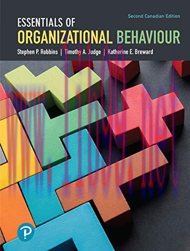 [PDF]Essentials of Organizational Behaviour, 2nd Canadian Edition [Stephen P. Robbins]