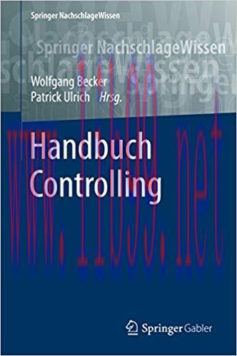 (PDF)Handbuch Controlling (Springer NachschlageWissen) (German Edition) 1. Aufl. 2016 Edition