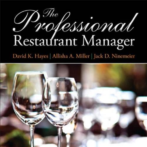 Professional Restaurant Manager - David K. Hayes, Allisha A. Mill - David K. Hayes, Allisha A. ...