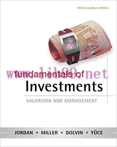 [PDF]Fundamentals of Investments 3rd Canadian Edition [JORDAN]