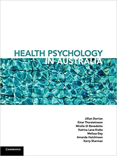 Health Psychology in Australia [Jill Dorrian]