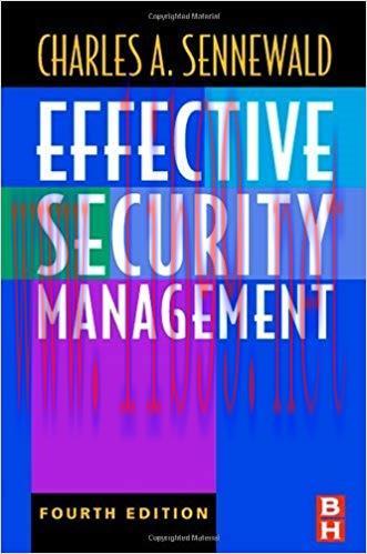(PDF)Effective Security Management 4th Edition