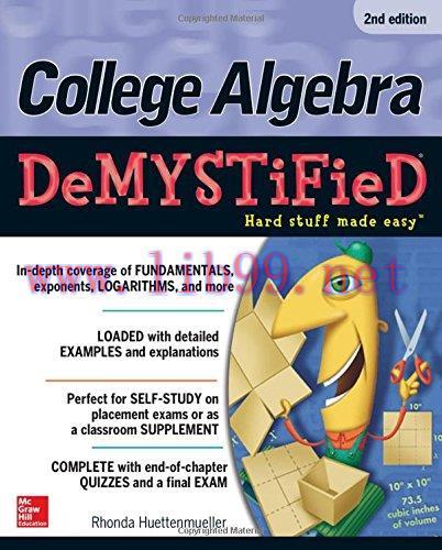 [FOX-Ebook]College Algebra DeMYSTiFieD, 2nd Edition