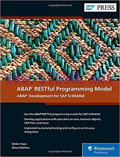 [PDF]ABAP RESTful Programming Model: ABAP Development for SAP S/4HANA