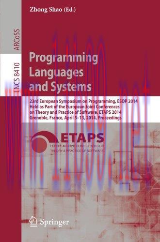 [FOX-Ebook]Programming Languages and Systems 2014