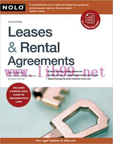 Leases & Rental Agreements 8th Edition,