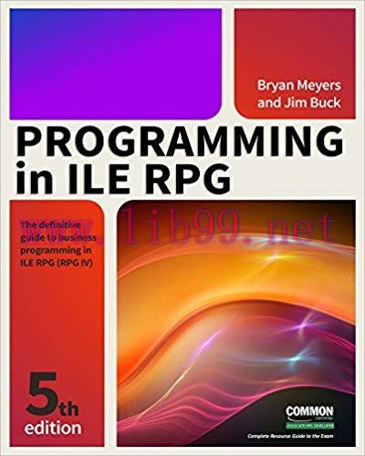 Programming in ILE RPG 5th Edition,