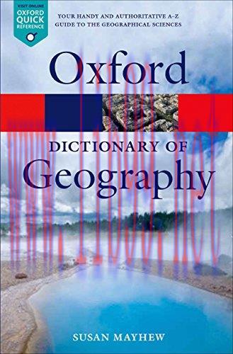 (PDF)A Dictionary of Geography (Oxford Quick Reference)