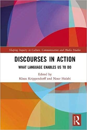 (PDF)Discourses in Action What Language Enables Us to Do (Shaping Inquiry in Culture, Communica...
