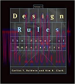 (PDF)Design Rules, Volume 1: The Power of Modularity (The MIT Press)