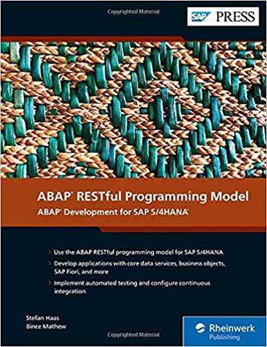 ABAP RESTful Programming Model ABAP Development for SAP S4HANA