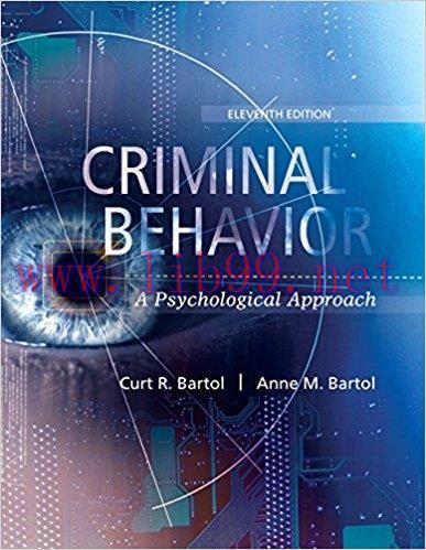 [EPUB]Criminal Behavior: A Psychological Approach, 11th Edition (EPUB) + 11th Global Edition (P...