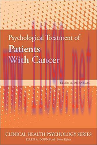 (PDF)Psychological Treatment of Patients With Cancer (Clinical Health Psychology) 1st Edition