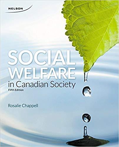 SOCIAL WELFARE in Canadian Society 5th Edition