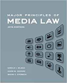 Major Principles of Media Law, 2016