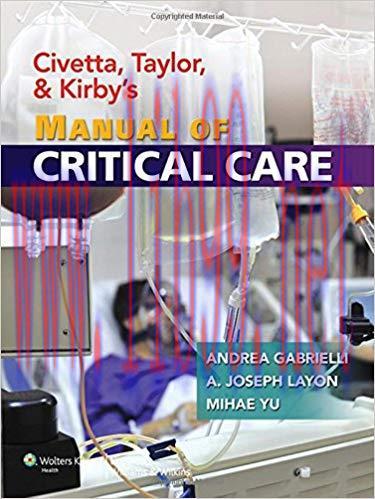 [PDF]Civetta, Taylor, and Kirbys Manual of Critical Care