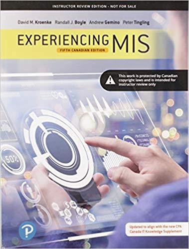 (TB)Experiencing MIS 5th Fifth Canadian Edition, .zip