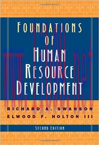 Foundations of Human Resource Development Second Edition Edition,