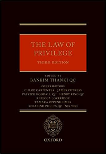 (PDF)The Law of Privilege