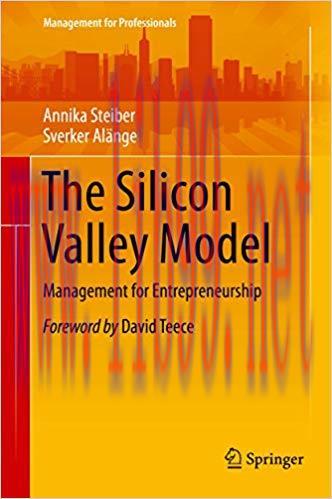 (PDF)The Silicon Valley Model: Management for Entrepreneurship (Management for Professionals) 1...