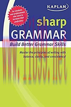 (PDF)Sharp Grammar: Building Better Grammar Skills (Kaplan Test Prep)