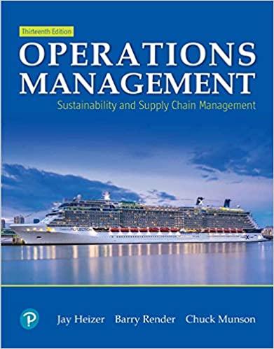 (TB)Operations Management Sustainability and Supply Chain Management 13th Edition by Jay Heizer...