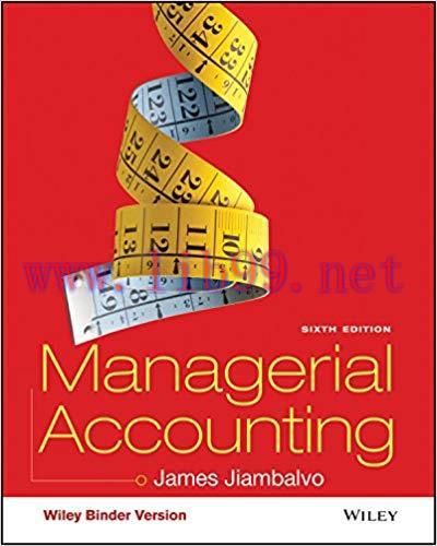 (PDF)Managerial Accounting, 6th Edition 6th Edition