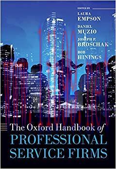 (PDF)The Oxford Handbook of Professional Service Firms (Oxford Handbooks) Reprint Edition