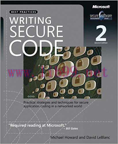 Writing Secure Code (Developer Best Practices) 2nd Edition,