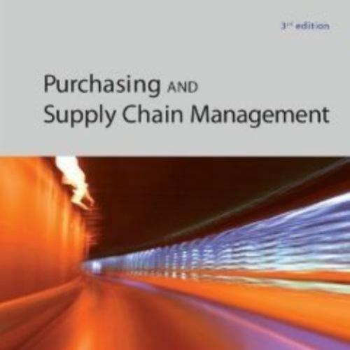 Purchasing and Supply Chain Management 3rd Edition