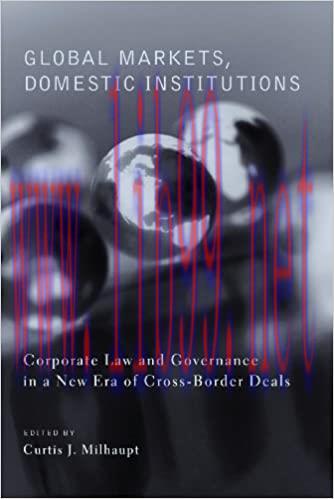 (PDF)Global Markets, Domestic Institutions: Corporate Law and Governance in a New Era of Cross-...