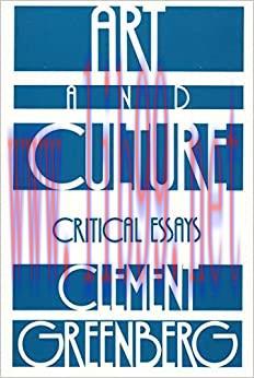 (PDF)Art and Culture: Critical Essays